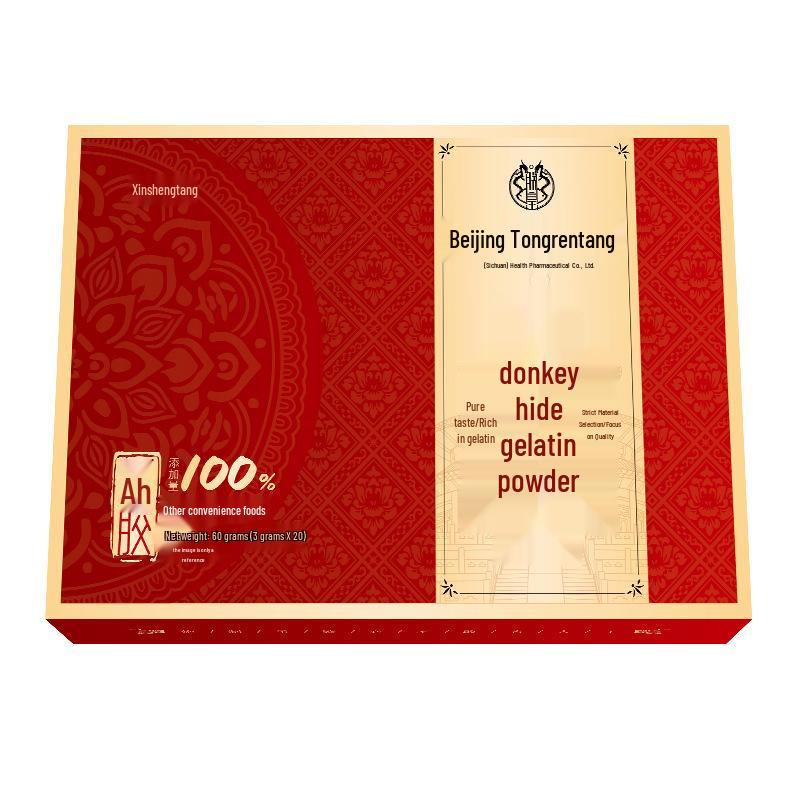 Порошок эцзяо Beijing Tongrentang - Порошок из ослиной шкуры Дунъэ для быстрого приготовления