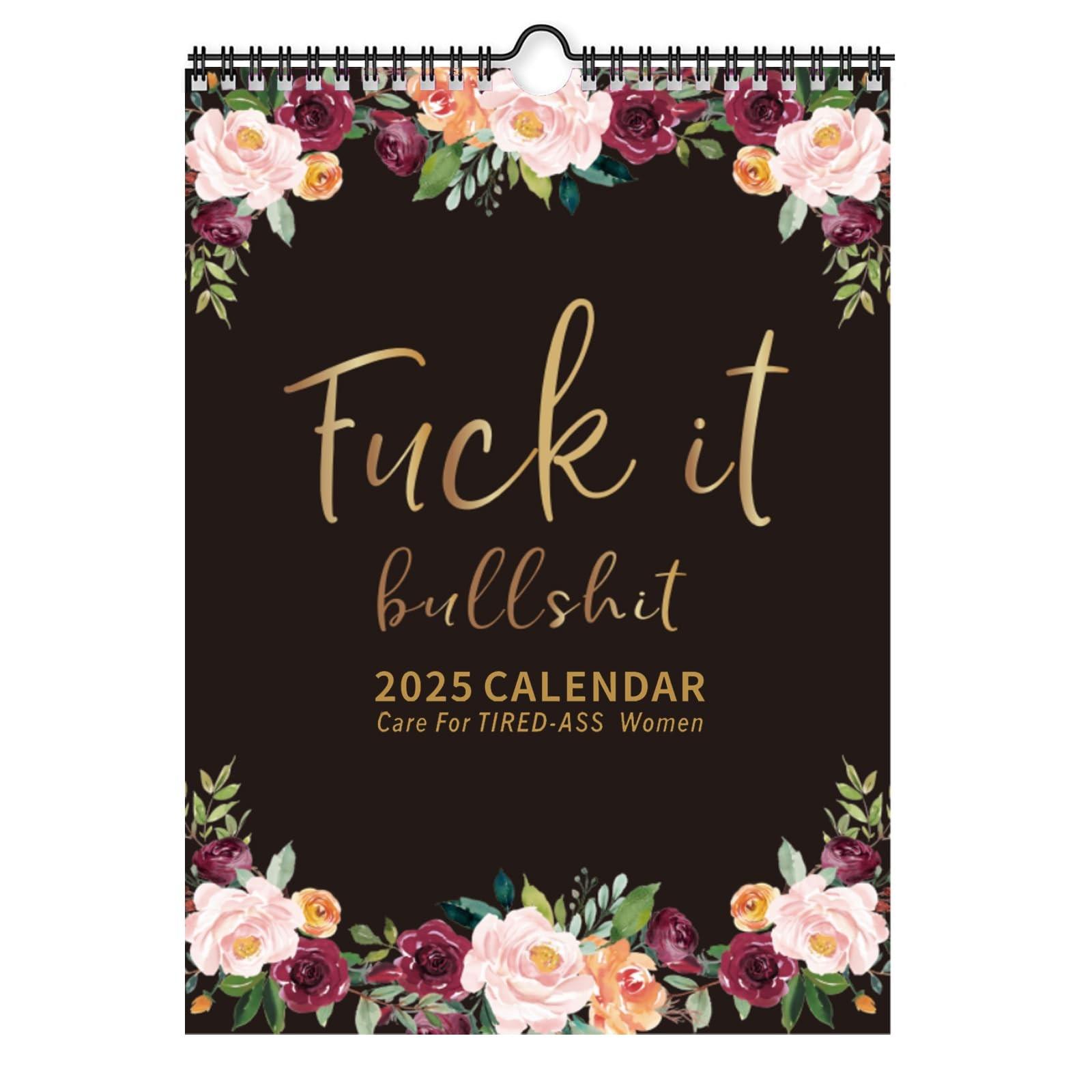 2025 Wall Calendar for Office and Home Use with Monthly Pages Spiral Bound Hanging Design Featuring Humorous and Bold Typography Suitable for Adults
2025 Wall Calendar for Office and Home Use with Monthly Pages Spiral Bound Hanging Design Featuring Humorous and Bold Typography Suitable for Adults