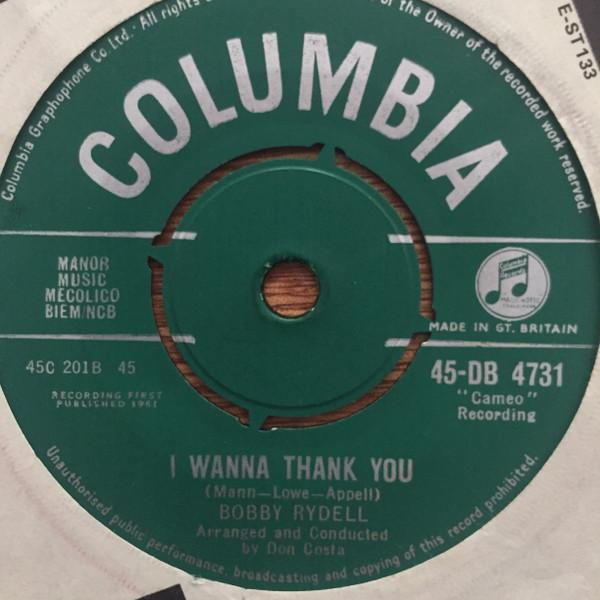 7-дюймовая пластинка BOBBY RYDELL - I Wanna Thank You 45DB4731 Columbia 1961 UK Rock б/у
7-дюймовая пластинка BOBBY RYDELL - I Wanna Thank You 45DB4731 Columbia 1961 UK Rock б/у