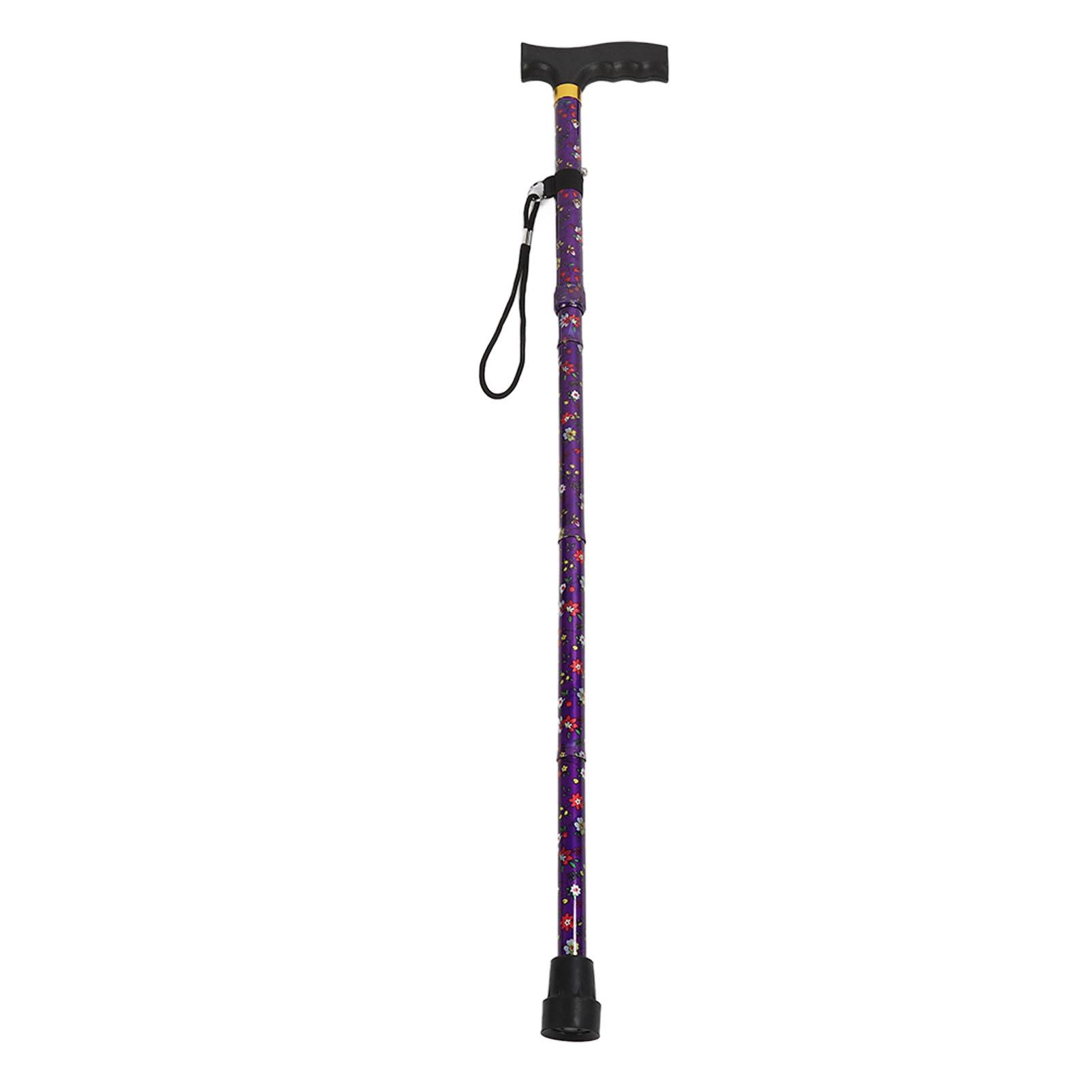 Folding Walking Cane T Handle Adjustable Height Print Folding Cane Elderly Motion Stand Assist Portable Walking Crutches
Folding Walking Cane T Handle Adjustable Height Print Folding Cane Elderly Motion Stand Assist Portable Walking Crutches