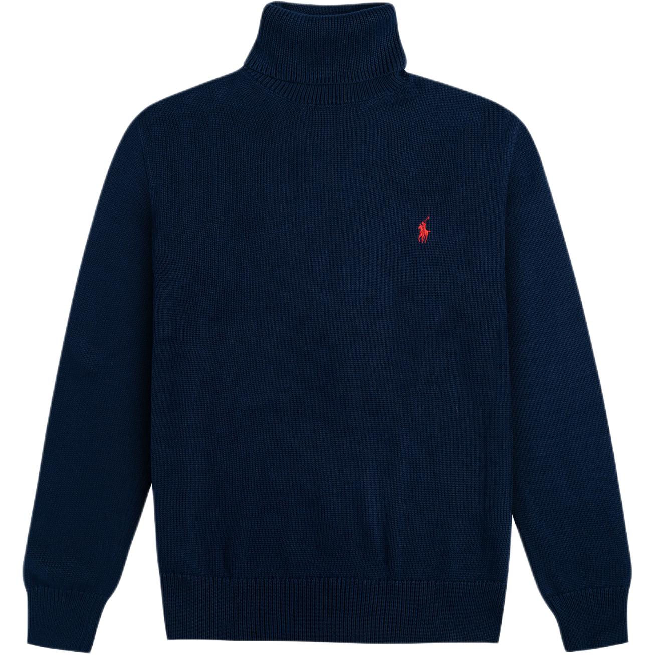 Polo Ralph Lauren Solid Color Small Pony Embroidered High Neck Long Sleeve Knit Sweater Men sweater Navy-Blue 710857915-002 L
Polo Ralph Lauren Solid Color Small Pony Embroidered High Neck Long Sleeve Knit Sweater Men sweater Navy-Blue 710857915-002 L