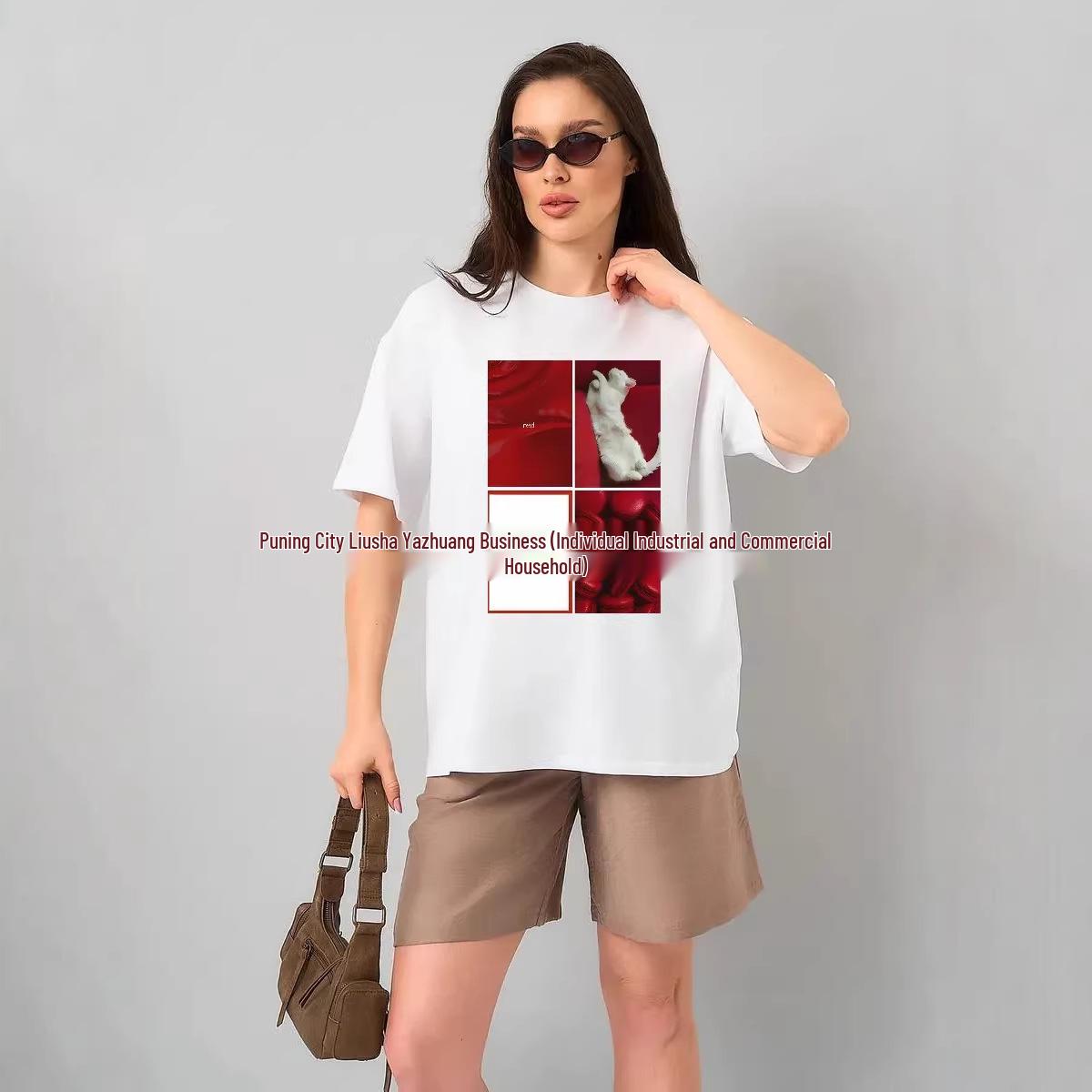 100% Cotton Oversized Short Sleeve T-Shirt - Comfortable, Flaw-Hiding, Trendy European & American Style M белый
100% Cotton Oversized Short Sleeve T-Shirt - Comfortable, Flaw-Hiding, Trendy European & American Style M белый