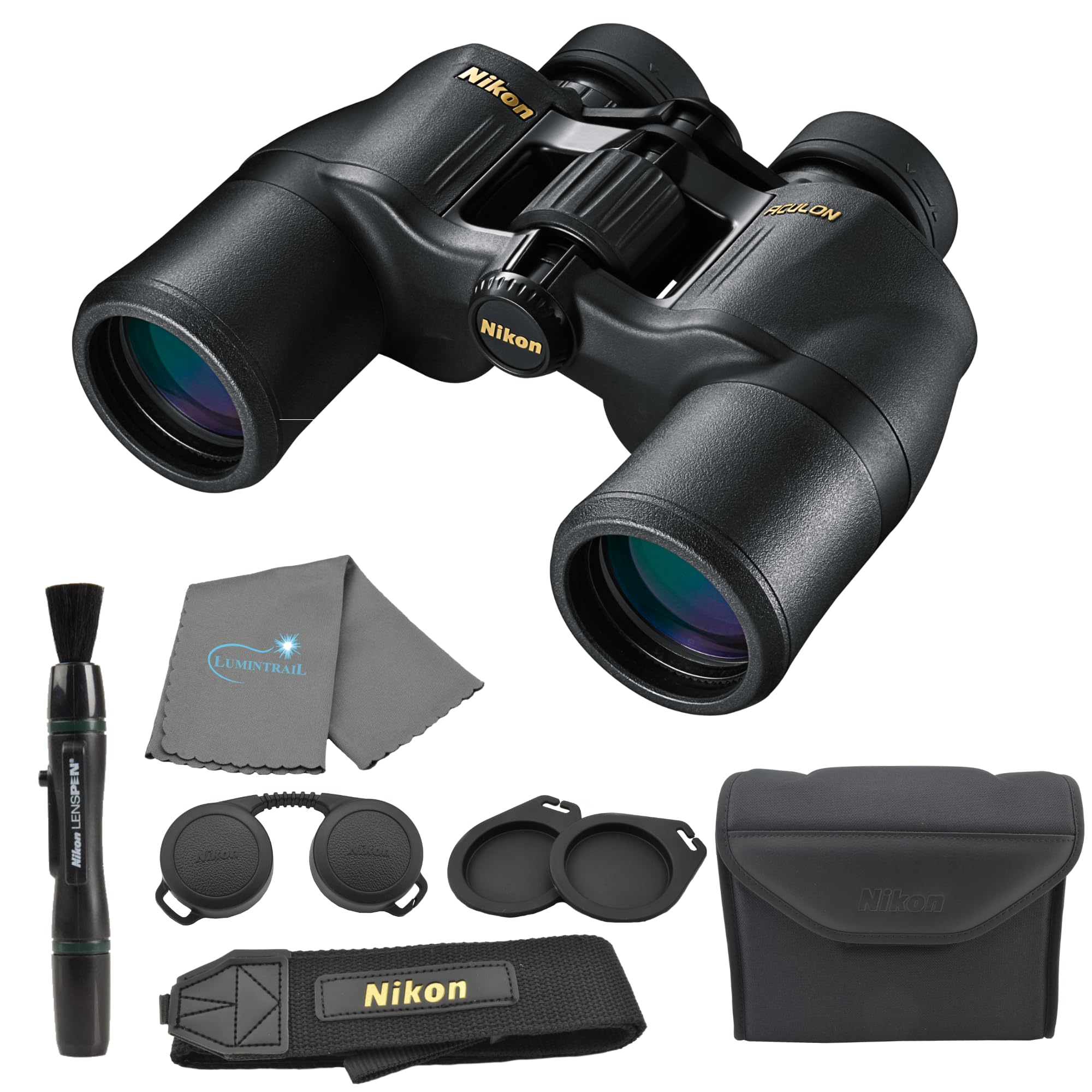 Nikon Aculon A211 10x42 Binoculars 8246 Black with Lens Pen Carrying Case Neck Strap and Lens Cloth High-Power Bird Watching Hunting Travel Zoom
Nikon Aculon A211 10x42 Binoculars 8246 Black with Lens Pen Carrying Case Neck Strap and Lens Cloth High-Power Bird Watching Hunting Travel Zoom