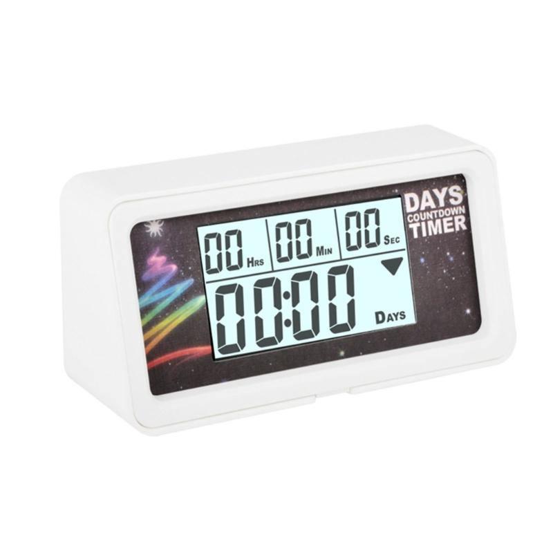 Digital Timers Countdown 999-Days Clock LCD Event Reminder Countdown Timer Clock Digital Kitchen Timer for Learning белый