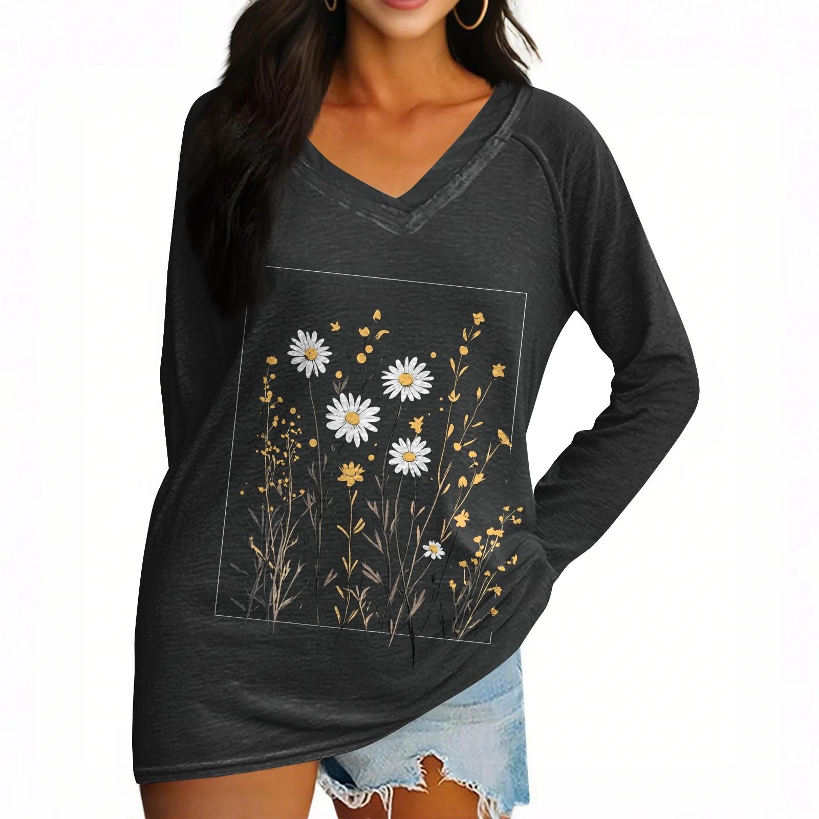Жіноча футболка з довгим рукавом V-подібним вирізом з великоднім принтом повсякденний комфортний топ XXL
Жіноча футболка з довгим рукавом V-подібним вирізом з великоднім принтом повсякденний комфортний топ XXL