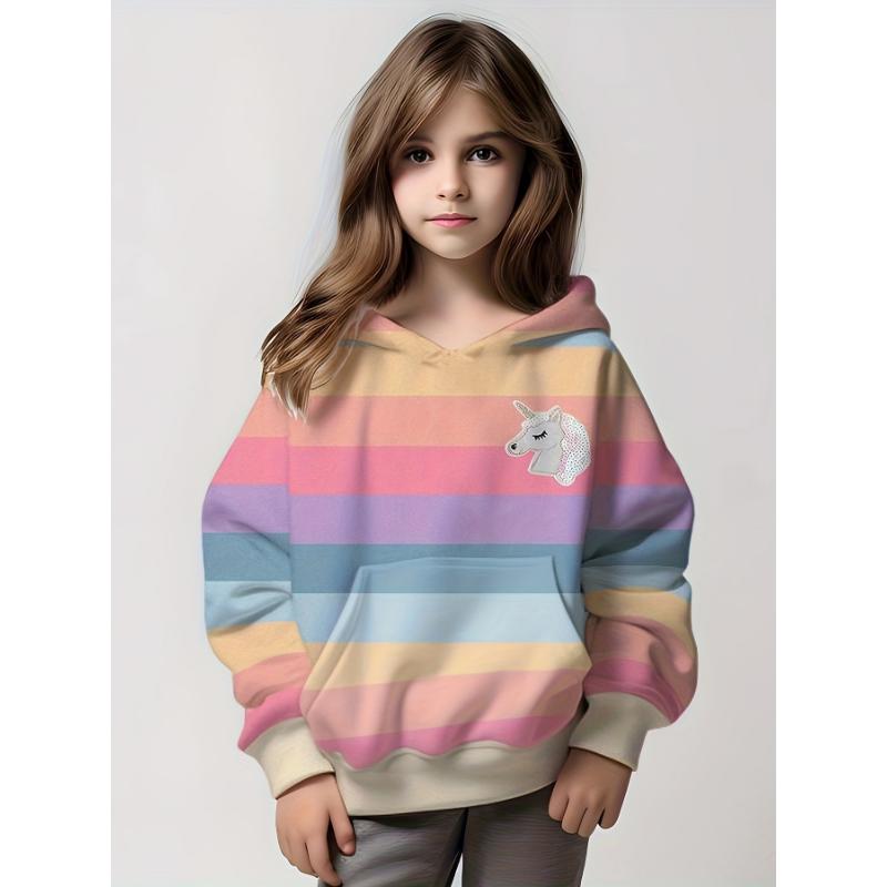 Girls Sweet Unicorn Stripped 3d Print Long Sleeve Hoodies Spring Fall Girls Sweatshirt Hooded Pullover Comfy Tops Kids Clothing
Girls Sweet Unicorn Stripped 3d Print Long Sleeve Hoodies Spring Fall Girls Sweatshirt Hooded Pullover Comfy Tops Kids Clothing