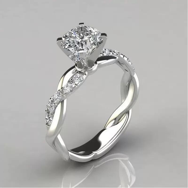 Hot-selling new model 18k gold-plated alloy rose gold princess square diamond ring, popular among influencers, suitable for West 5
Hot-selling new model 18k gold-plated alloy rose gold princess square diamond ring, popular among influencers, suitable for West 5