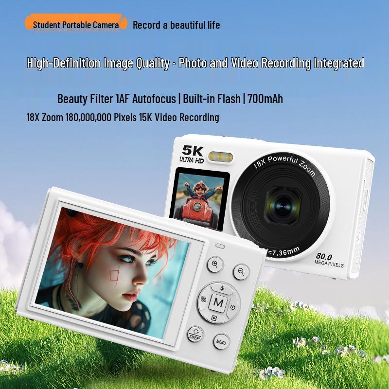 Ultra HD Dual Screen WiFi Camera: 4K/5K Selfie, Portable Student-Friendly Pink
Ultra HD Dual Screen WiFi Camera: 4K/5K Selfie, Portable Student-Friendly Pink