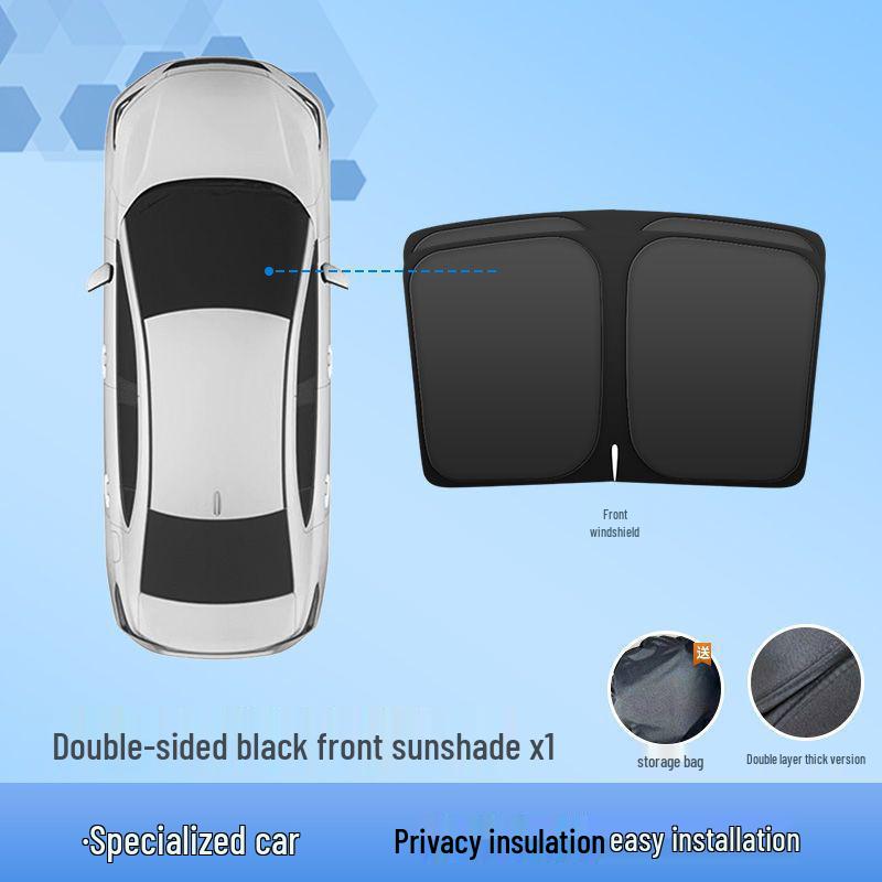 Tesla Model Y/3 Six-Seater Front Windshield Sunshade for Heat Insulation and Privacy
Tesla Model Y/3 Six-Seater Front Windshield Sunshade for Heat Insulation and Privacy