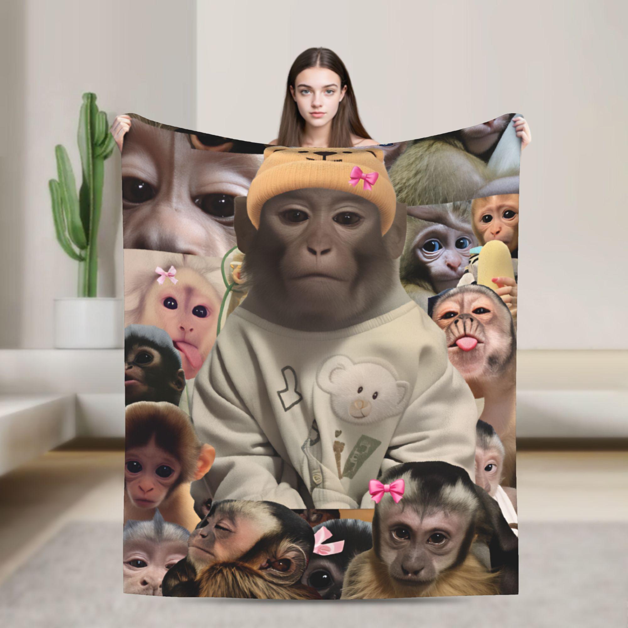 Monkey Face Collage Flannel Blankets Winter Soft Throw Blanket for Child Outdoor Pattern Bedspread Sofa Bed Cover 75x90cm
Monkey Face Collage Flannel Blankets Winter Soft Throw Blanket for Child Outdoor Pattern Bedspread Sofa Bed Cover 75x90cm