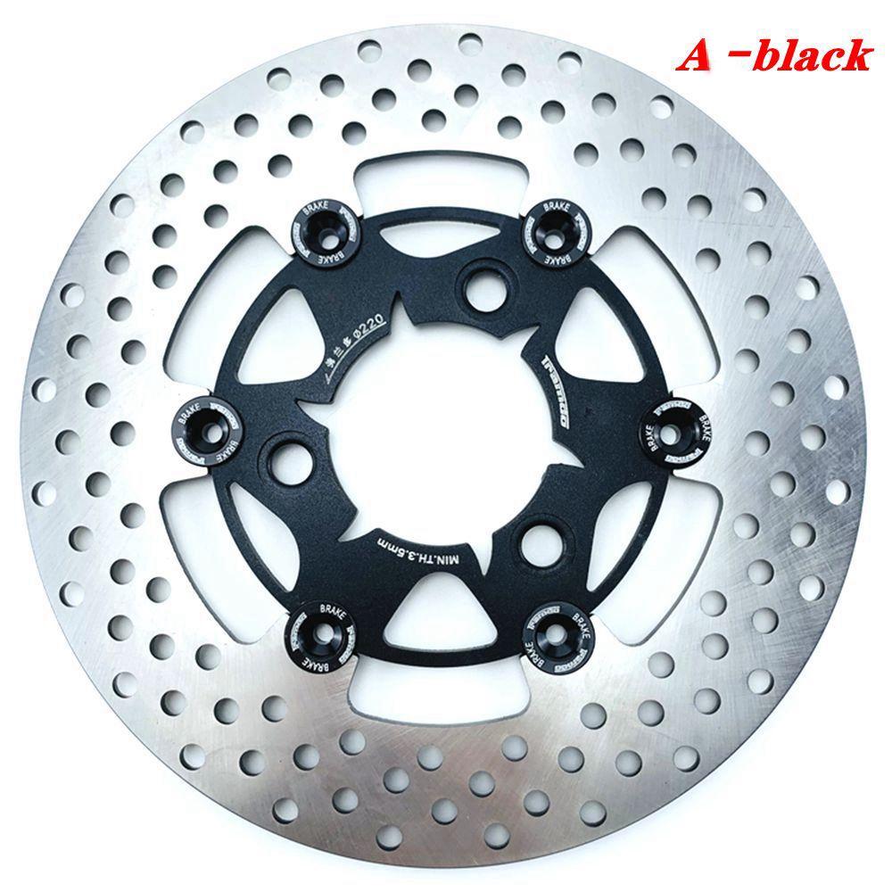 Universal 220*70mm 3 hole Floating Disc Motorcycle Front Rear Brake Disc For Honda Yamaha RSZ JOG FORCE M3 Niu Scooter Dirt Bike 220mm A-black
Universal 220*70mm 3 hole Floating Disc Motorcycle Front Rear Brake Disc For Honda Yamaha RSZ JOG FORCE M3 Niu Scooter Dirt Bike 220mm A-black