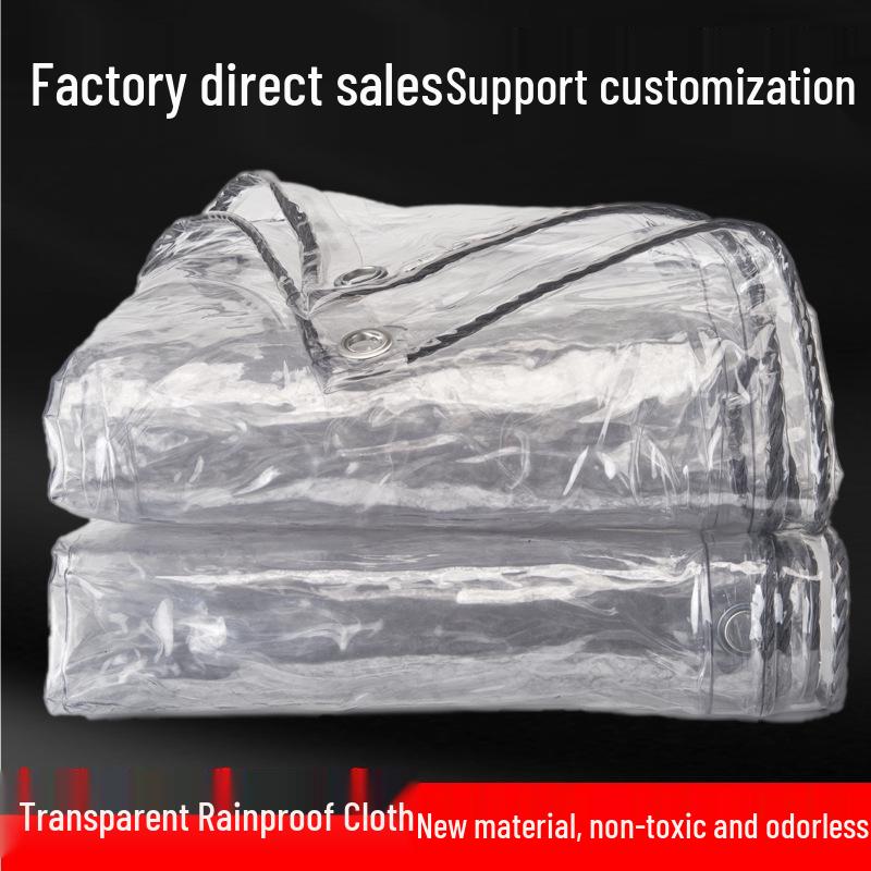 Thickened Transparent Rainproof Tarp for Outdoor Balcony Enclosures Transparent 0.35mm thick
Thickened Transparent Rainproof Tarp for Outdoor Balcony Enclosures Transparent 0.35mm thick