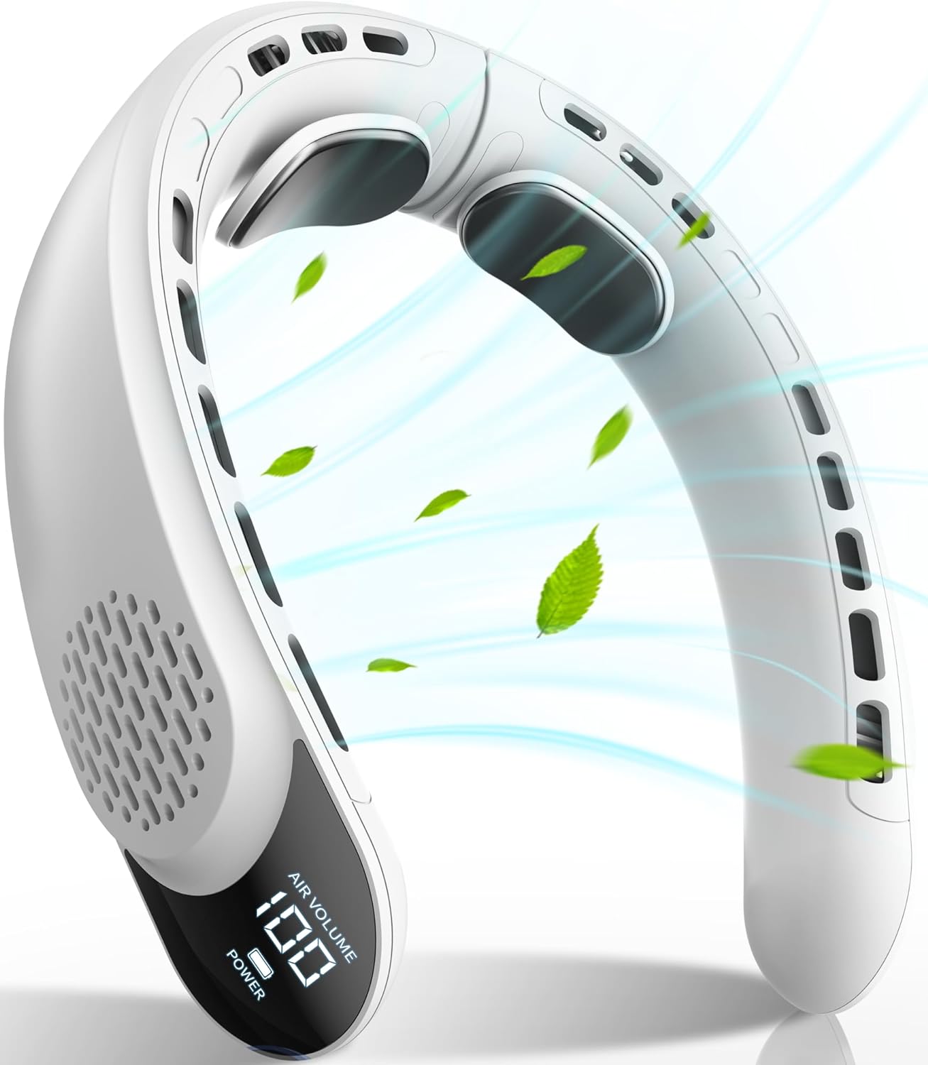 Перезаряжаемый шейный вентилятор Sarah, персональный вентилятор со светодиодным дисплеем, 3 скорости, питание от аккумулятора емкостью 4000 мАч, поддержка USB TYPE-C белый
Перезаряжаемый шейный вентилятор Sarah, персональный вентилятор со светодиодным дисплеем, 3 скорости, питание от аккумулятора емкостью 4000 мАч, поддержка USB TYPE-C белый