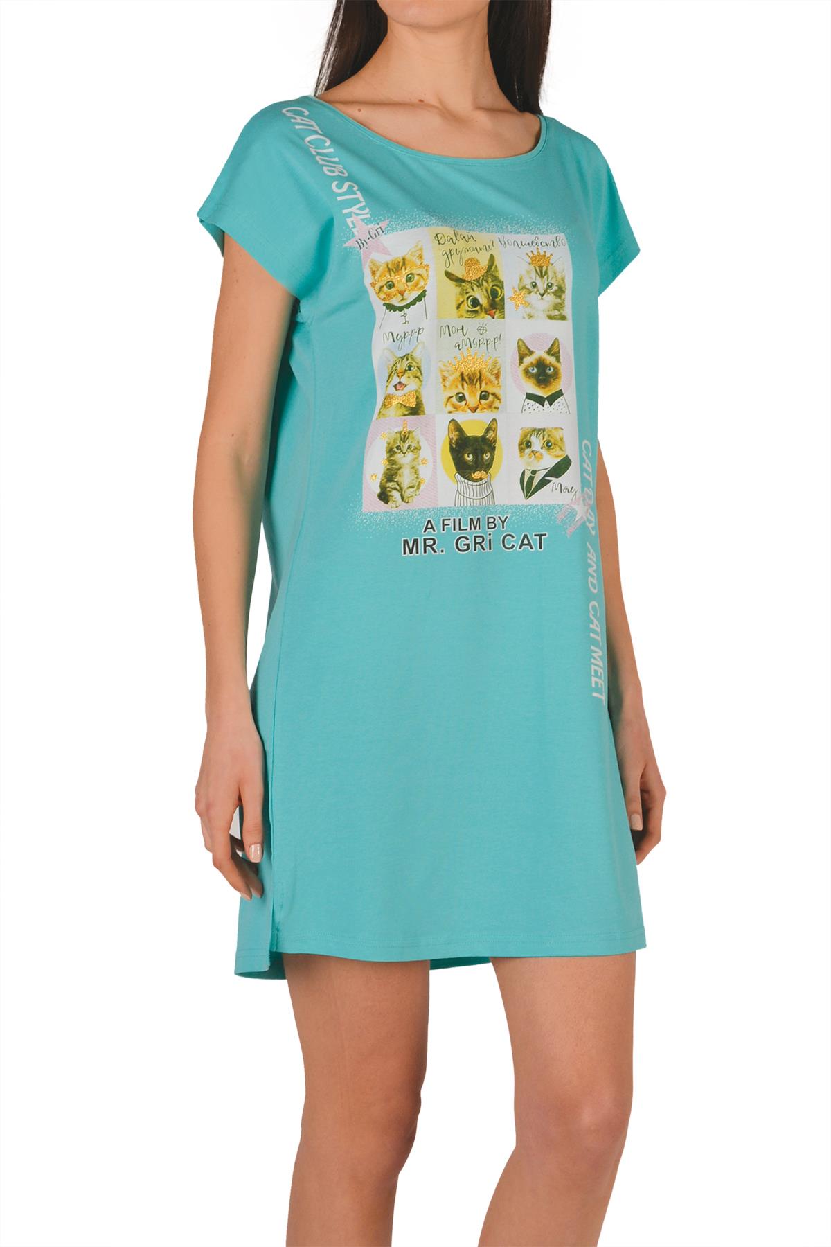 Женская туника, ночная рубашка с воротником и коротким рукавом, вискоза
Женская туника, ночная рубашка с воротником и коротким рукавом, вискоза