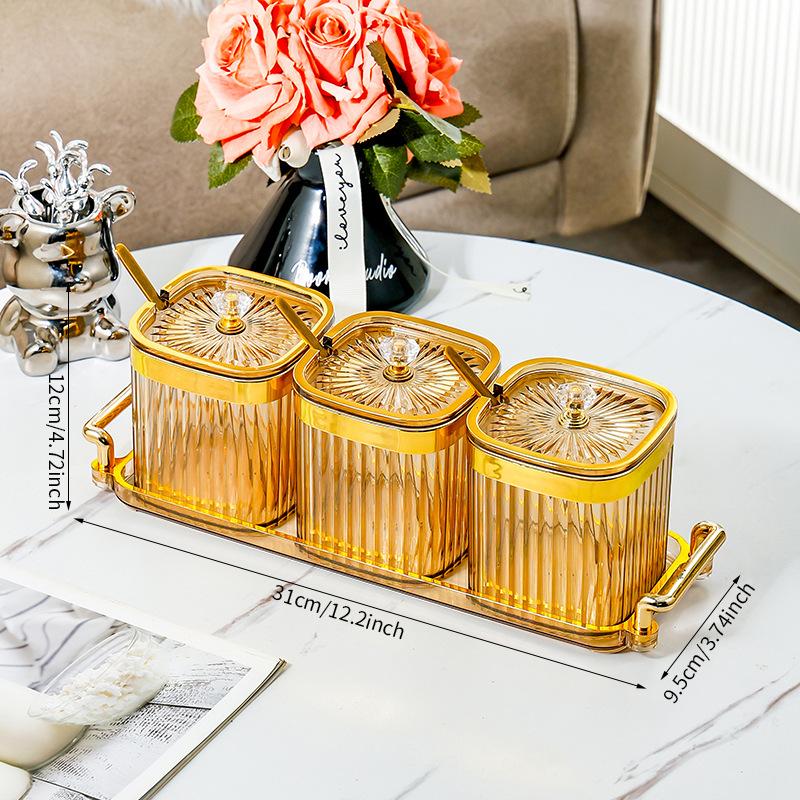 Seasoning box Household kitchen seasoning jar combination set Salt MSG seasoning bottle jar Light luxury storage seasoning salt jar
Seasoning box Household kitchen seasoning jar combination set Salt MSG seasoning bottle jar Light luxury storage seasoning salt jar