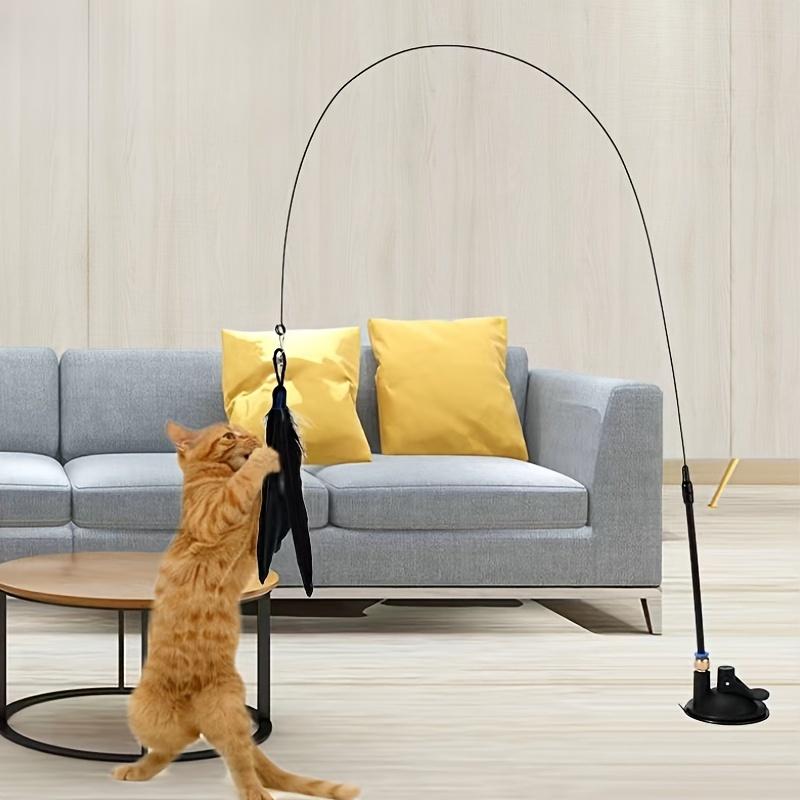 Cats Toys Feathers Wand Interactive Toy Kitten Toys with Super Suction Cup Detachable Feather Cat Accesorios рожевий
Cats Toys Feathers Wand Interactive Toy Kitten Toys with Super Suction Cup Detachable Feather Cat Accesorios рожевий