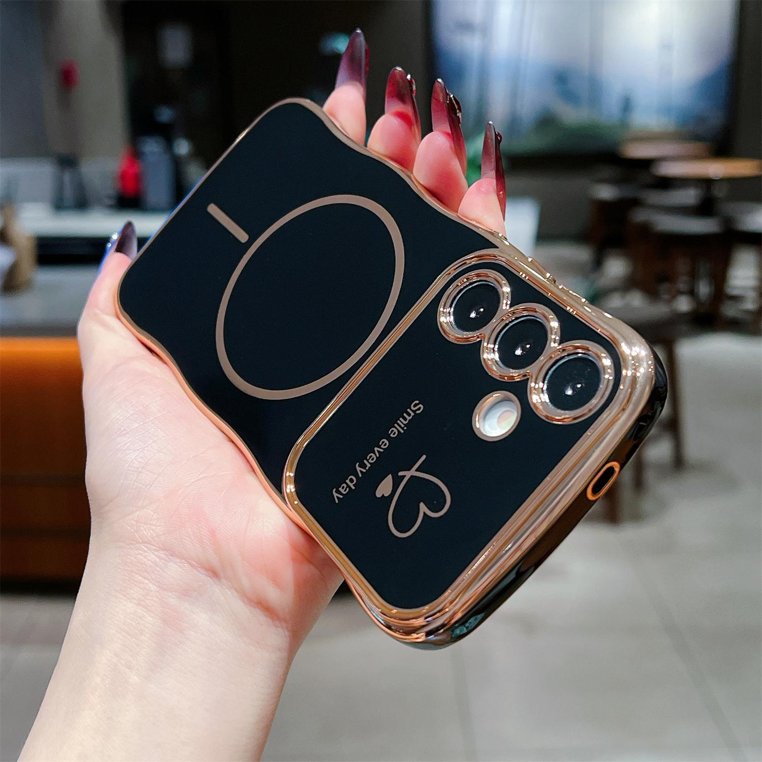 For Samsung Galaxy S25/S24 Magnetic Case Electroplating Wave Edge TPU Phone Cover Heart Pattern Rose
For Samsung Galaxy S25/S24 Magnetic Case Electroplating Wave Edge TPU Phone Cover Heart Pattern Rose