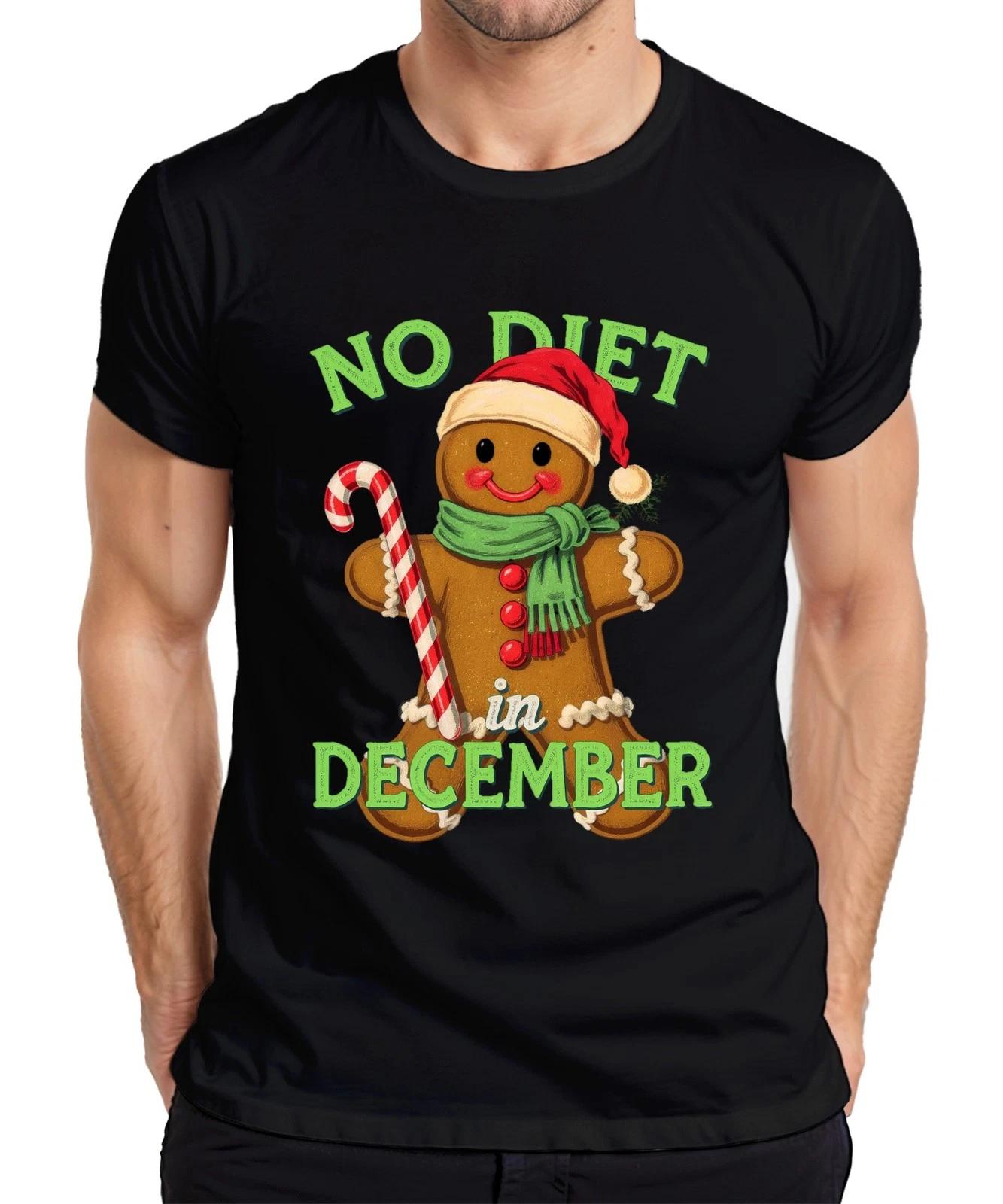No Diet in December Gingerbread Man Candy Cane Christmas Funny Mens T-Shirt- M
No Diet in December Gingerbread Man Candy Cane Christmas Funny Mens T-Shirt- M