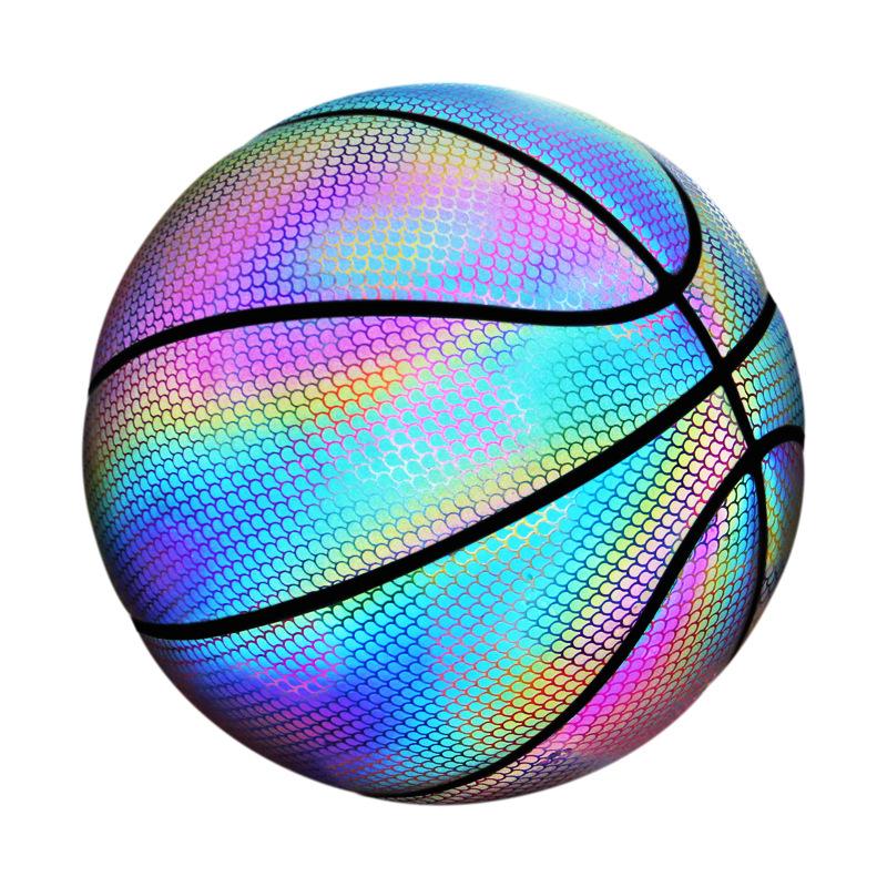 Size 7 Holographic Colorful Basketball PU Leather Wear-Resistant Luminous Basketballs Gifts Toys For Indoor Outdoor Night Game
Size 7 Holographic Colorful Basketball PU Leather Wear-Resistant Luminous Basketballs Gifts Toys For Indoor Outdoor Night Game