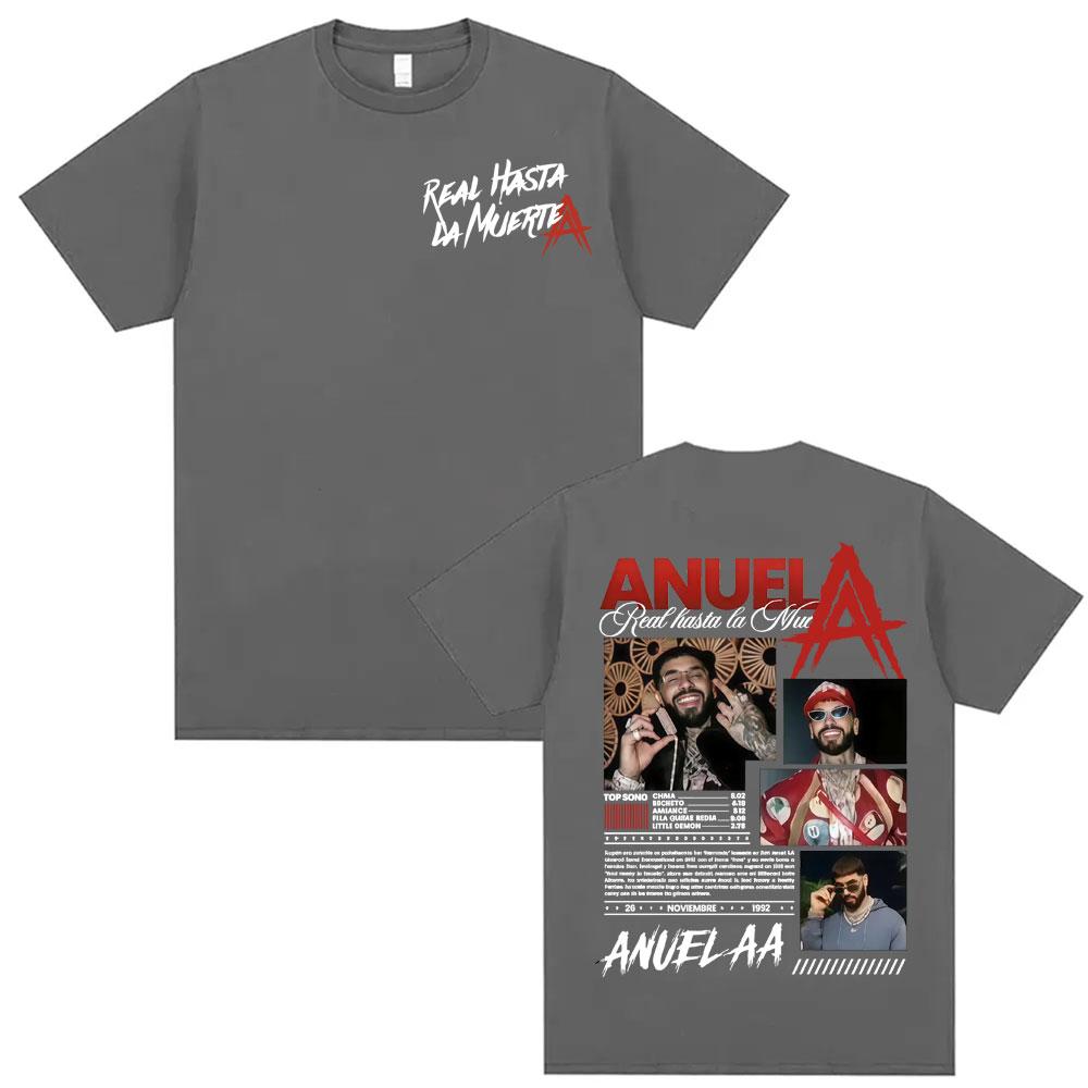 Rapper Anuel AA Real Hasta La Muerte World Tour Merch T Shirts Men Women Fashion Hip Hop Tshirt Streetwear Casual Tshirts S
Rapper Anuel AA Real Hasta La Muerte World Tour Merch T Shirts Men Women Fashion Hip Hop Tshirt Streetwear Casual Tshirts S