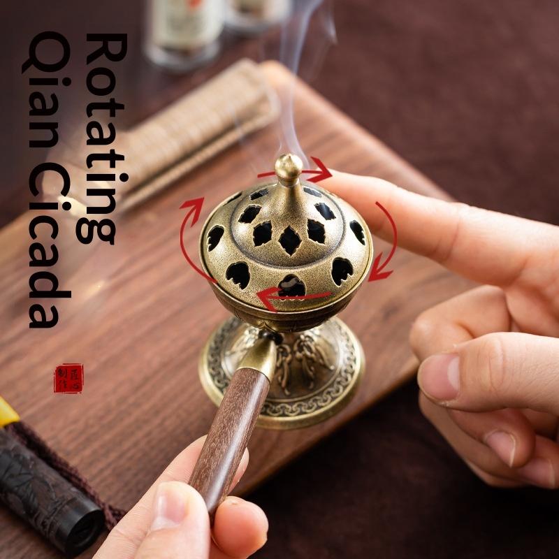 Rotating Handheld Stove Incense Burner No Sticky Powder Pear Account Incense Pan Fragrance Long-Lasting Incense Burner 1pcs
Rotating Handheld Stove Incense Burner No Sticky Powder Pear Account Incense Pan Fragrance Long-Lasting Incense Burner 1pcs
