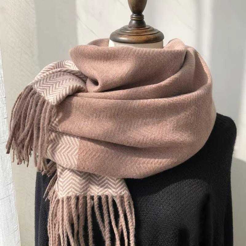 DIMANAF 2023, женская осенняя шаль больших размеров, стильная богемная вязаная длинная винтажная клетчатая шаль в стиле ретро, стильная шаль нестандартной формы 106