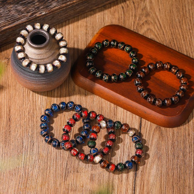 Golden Sand Glazed Bracelet: Classic Single-Circle Design 10MM (Simple Package)
Golden Sand Glazed Bracelet: Classic Single-Circle Design 10MM (Simple Package)