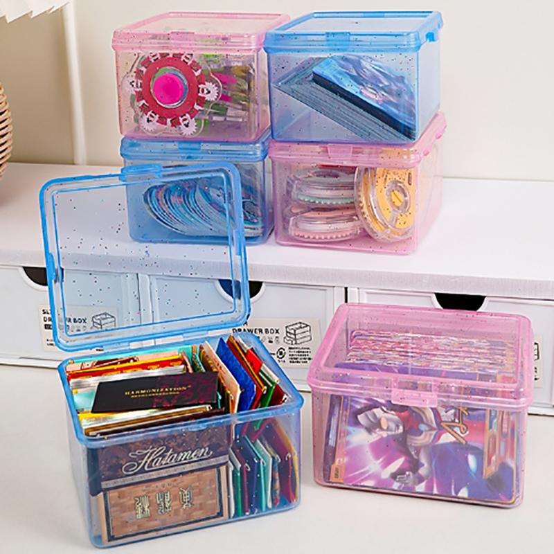 New Transparent Plastic Storage Box Photocards Small Card Storage Box Desk Organizer Box Classification Box Stationery
New Transparent Plastic Storage Box Photocards Small Card Storage Box Desk Organizer Box Classification Box Stationery