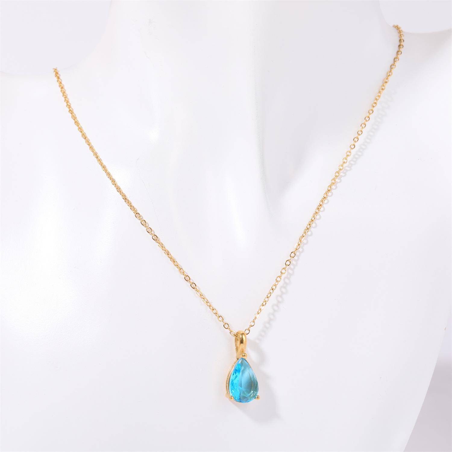 High Color Retention December Birthstone Water Drop Necklace Twelve Birthstone Teardrop Pendant 18K Gold-Plated Guarantee
High Color Retention December Birthstone Water Drop Necklace Twelve Birthstone Teardrop Pendant 18K Gold-Plated Guarantee