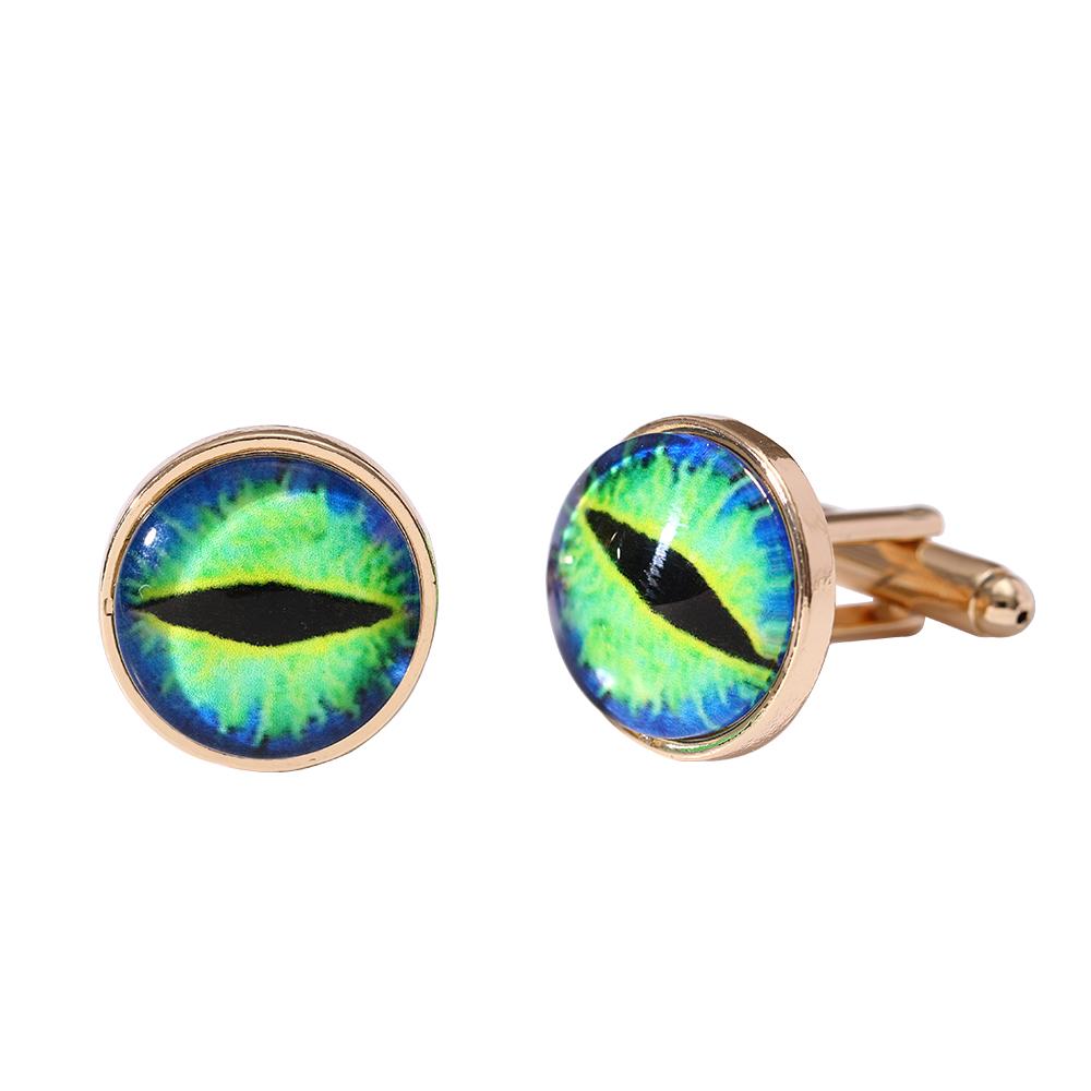 New Glass Cabochon Eye of Providence Cufflinks Yellow Blue Green Colors Mens Sleeve Button
New Glass Cabochon Eye of Providence Cufflinks Yellow Blue Green Colors Mens Sleeve Button