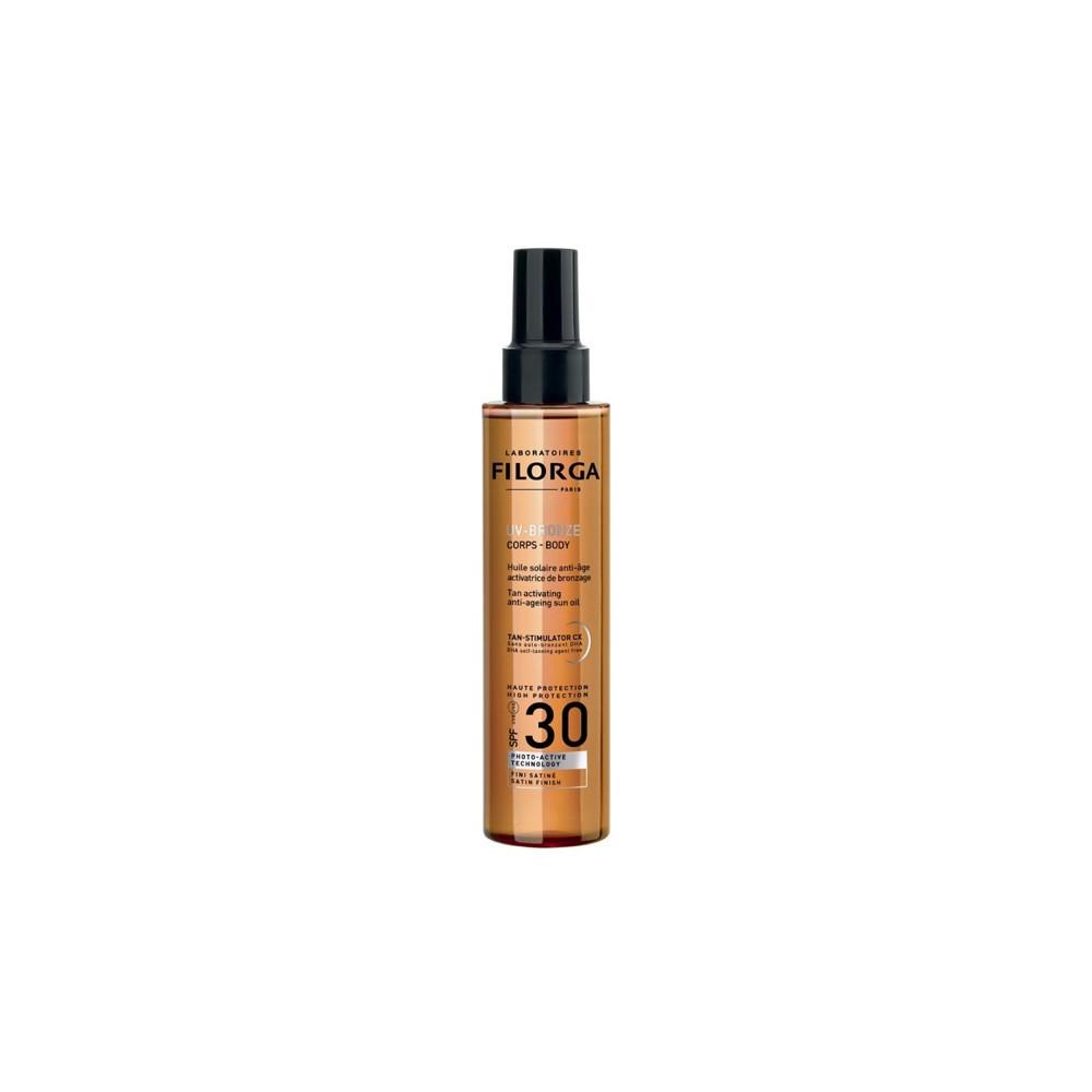 Filorga UV Bronze Body Tan Активирующее антивозрастное солнцезащитное масло SPF30 150 мл
Filorga UV Bronze Body Tan Активирующее антивозрастное солнцезащитное масло SPF30 150 мл