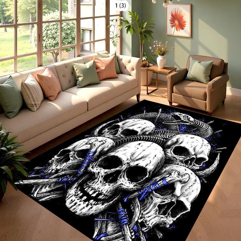 Gothic Skull Area Rug Vintage Skull Black White Pattern Carpet Dark Punk Gothic Home Decor Mat Soft Non-slip Living Room Decor 40X60cm
Gothic Skull Area Rug Vintage Skull Black White Pattern Carpet Dark Punk Gothic Home Decor Mat Soft Non-slip Living Room Decor 40X60cm