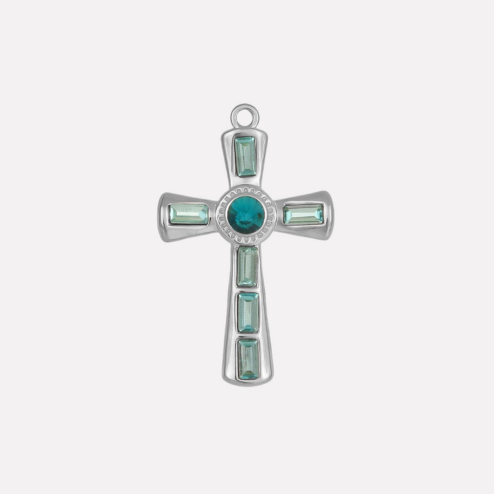 1 Piece 304 Stainless Steel & Rhinestone Religious Charms Cross Metal Pendants For DIY Necklace Bracelets Jewelry 37mm x 23mm
1 Piece 304 Stainless Steel & Rhinestone Religious Charms Cross Metal Pendants For DIY Necklace Bracelets Jewelry 37mm x 23mm