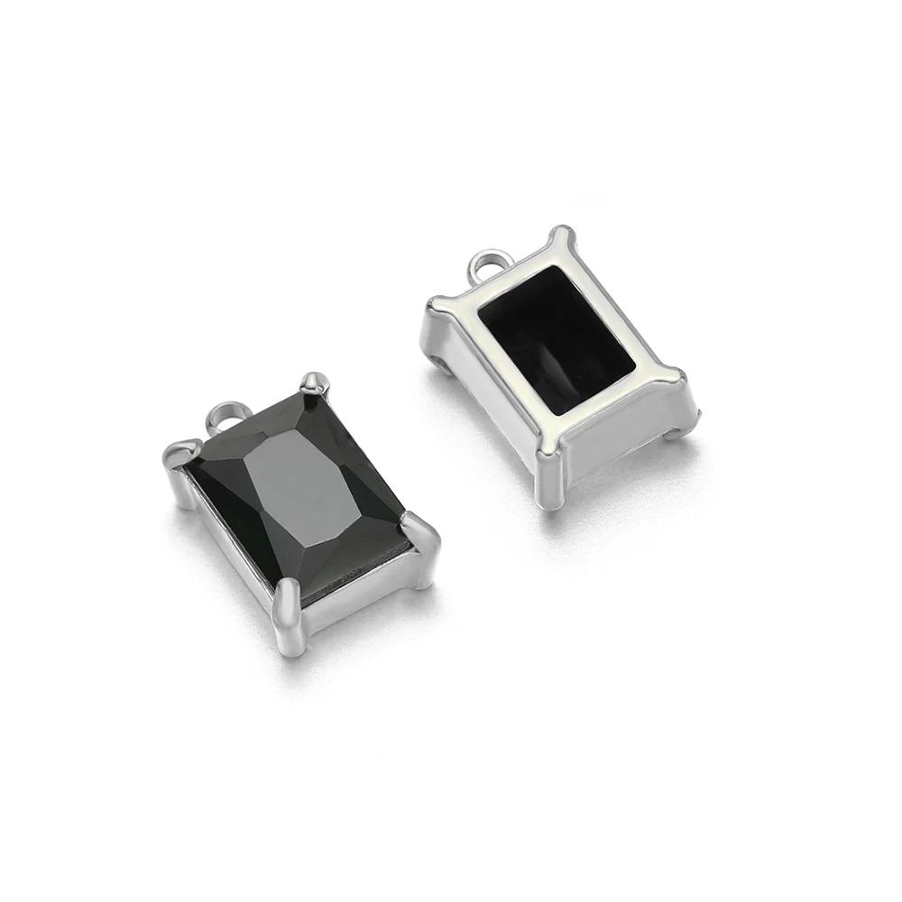 5pcs Stainless Steel Zircon Pendants Green Transparent Black Crystal Charms Beads for Necklace Bracelet Jewelry Making Charm DIY
5pcs Stainless Steel Zircon Pendants Green Transparent Black Crystal Charms Beads for Necklace Bracelet Jewelry Making Charm DIY