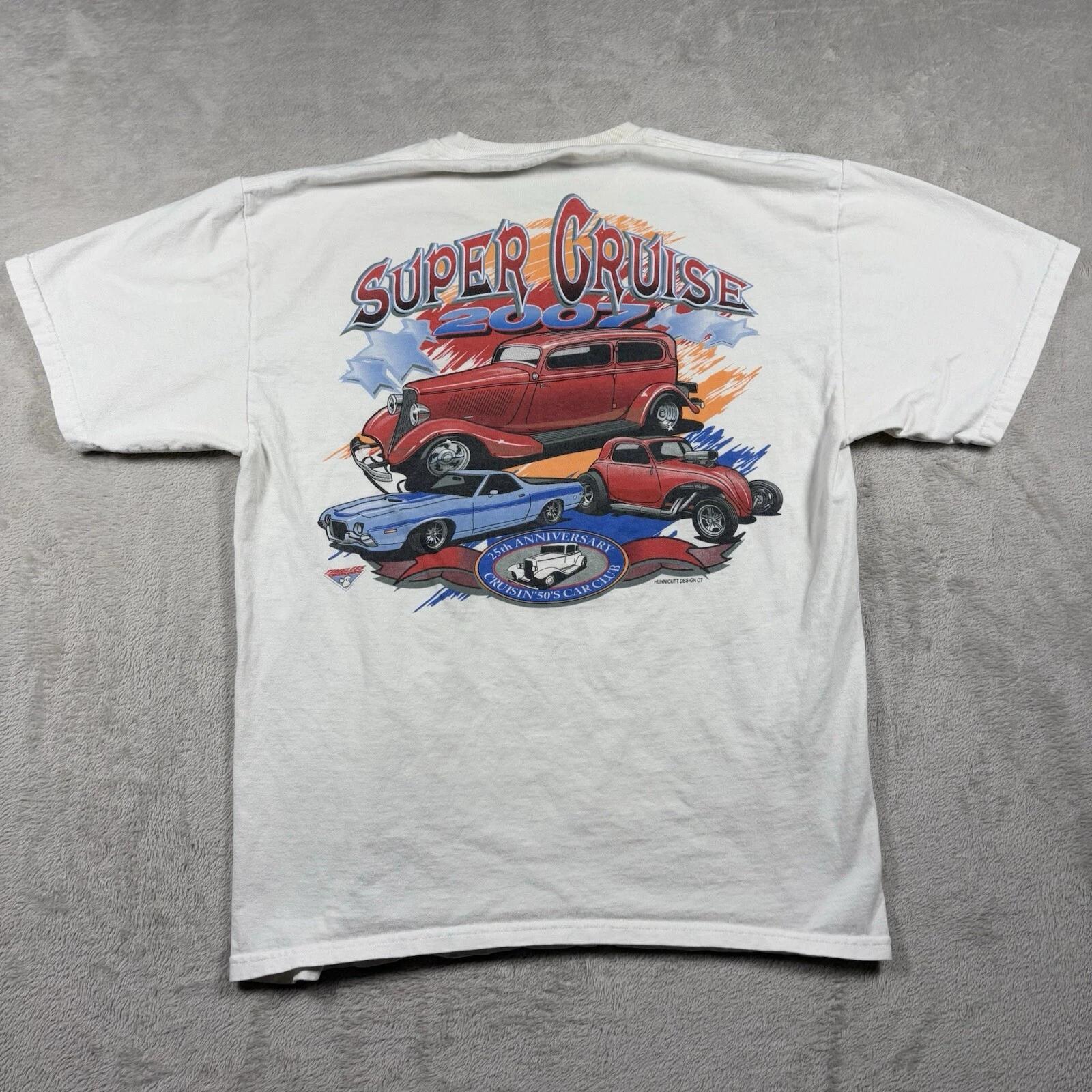 Vintage 2007 Y2K Super Cruise To Coalville Car Shirt Sz Large White #2322 L
Vintage 2007 Y2K Super Cruise To Coalville Car Shirt Sz Large White #2322 L