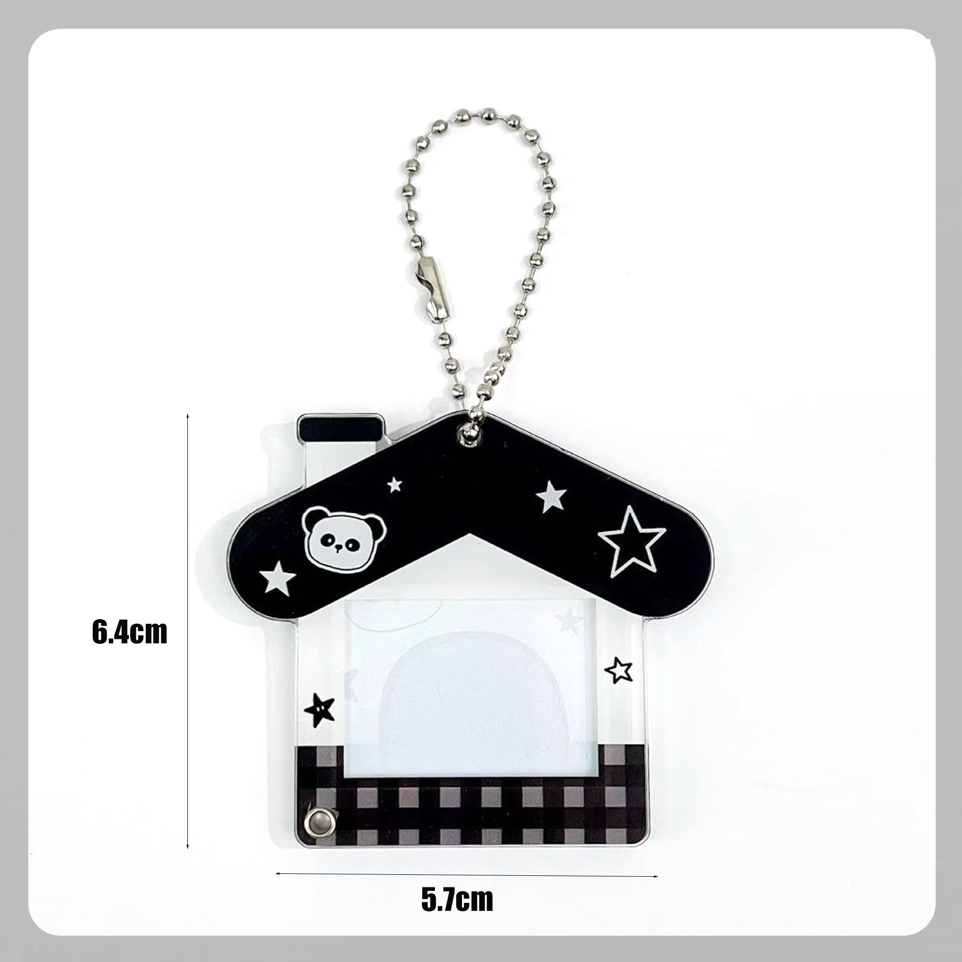 Transparent Plastic Photo Holder House Shape Idol Photocard Sleeve Kawaii Card Protector Hanging Keychain Starry Accessory чорний
Transparent Plastic Photo Holder House Shape Idol Photocard Sleeve Kawaii Card Protector Hanging Keychain Starry Accessory чорний
