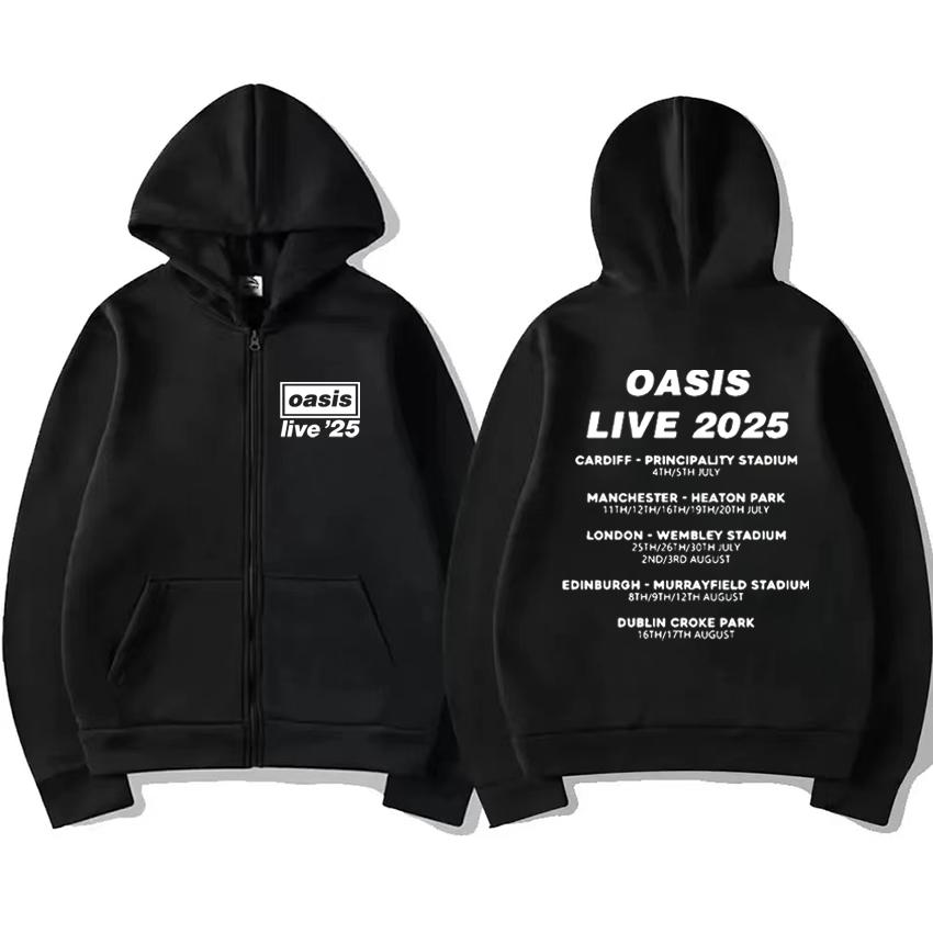 OASIS Live 25 Tour винтажное худи мужское женское флисовое харадзюку пальто на молнии куртка осень зима модные толстовки 3XL
OASIS Live 25 Tour винтажное худи мужское женское флисовое харадзюку пальто на молнии куртка осень зима модные толстовки 3XL