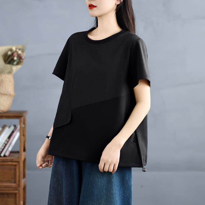 Dimanaf 2025 Новая летняя женская футболка больших размеров с коротким рукавом, свободные базовые повседневные топы, футболка с винтажным круглым вырезом XL чёрный
Dimanaf 2025 Новая летняя женская футболка больших размеров с коротким рукавом, свободные базовые повседневные топы, футболка с винтажным круглым вырезом XL чёрный