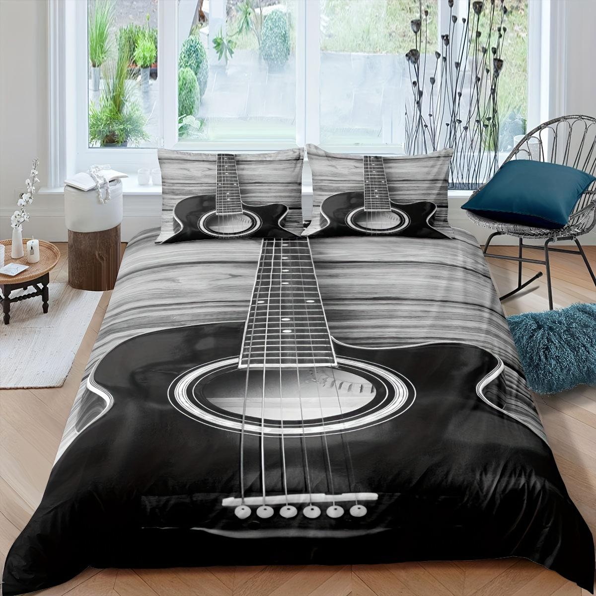 Retro Guitar Wood Grain Three-Piece Duvet Cover 3D Digital Printing Bedding Home Textile EU single 135*200
Retro Guitar Wood Grain Three-Piece Duvet Cover 3D Digital Printing Bedding Home Textile EU single 135*200