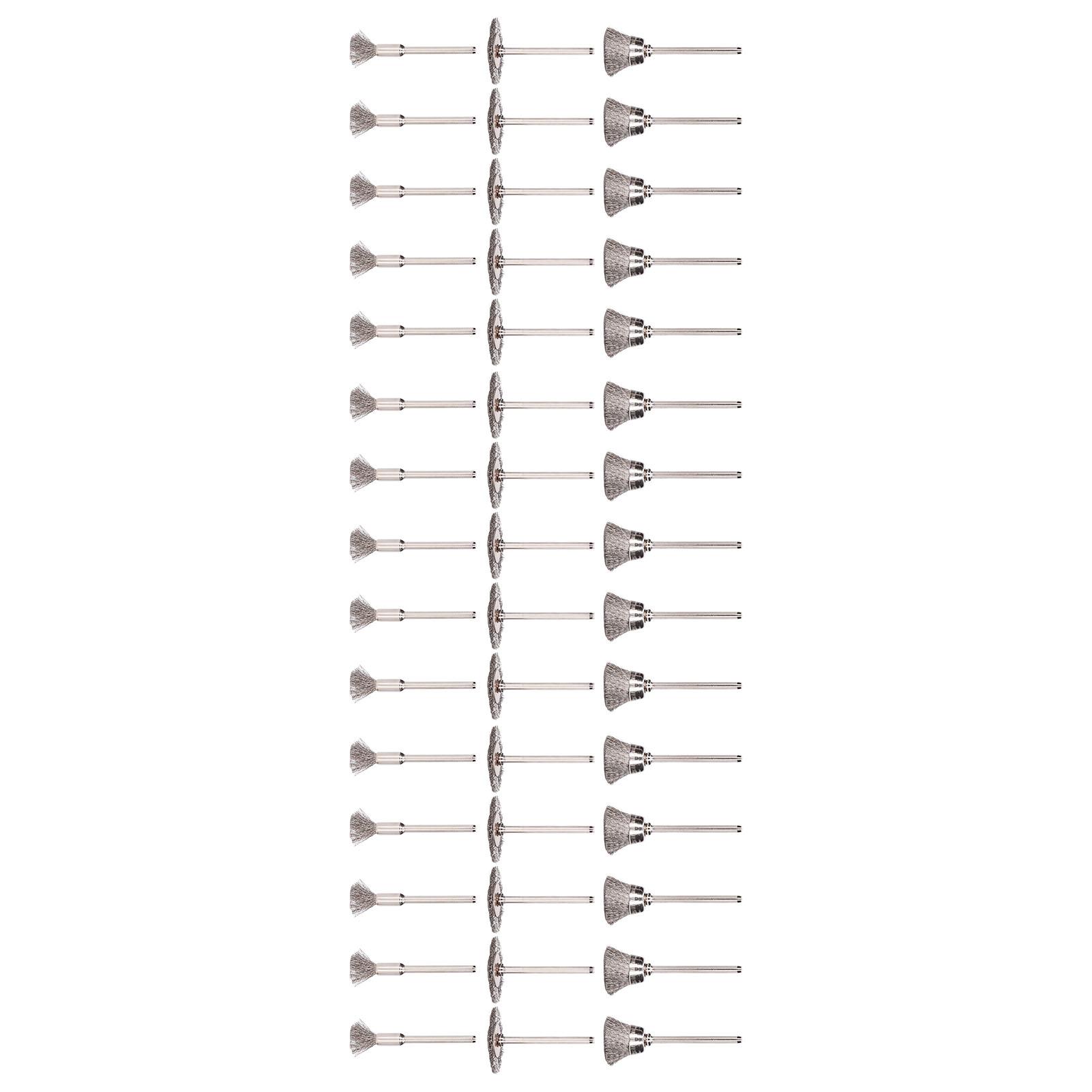 45Pcs Polish Steel Wire Brushes Silver Wheel Cup Pen Brush Set for Cleaning Grinding
45Pcs Polish Steel Wire Brushes Silver Wheel Cup Pen Brush Set for Cleaning Grinding