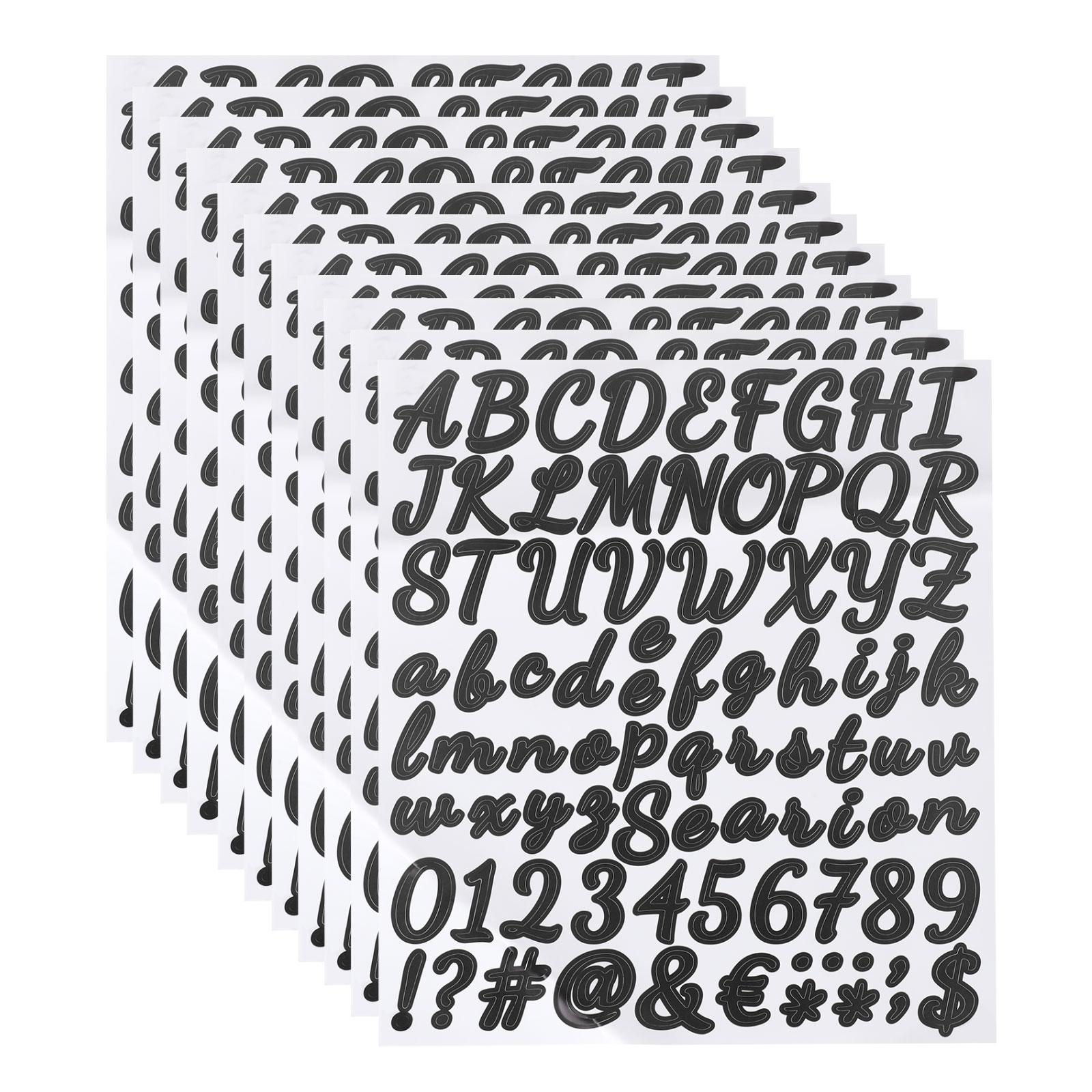 12Sheets Vinyl Letter Stickers 1 Inch Self-Adhesive Alphabet Number Stickers for DIY Craft Art Making Gift Cards Notebook Decals чорний
12Sheets Vinyl Letter Stickers 1 Inch Self-Adhesive Alphabet Number Stickers for DIY Craft Art Making Gift Cards Notebook Decals чорний