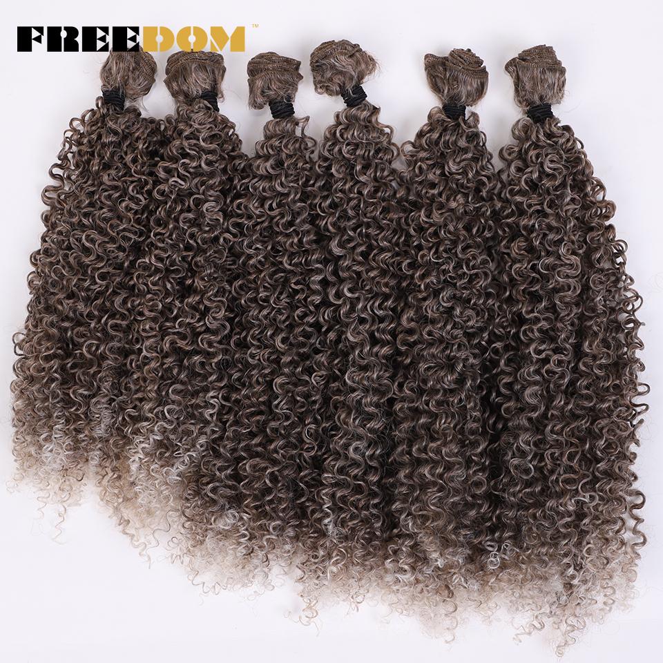 FREEDOM Synthetic Afro Kinky Curly Hair Extensions 6 Pcs/lot 260g Long Synthetic Hair Bundles Ombre Brown Weave Hair Fake Fibers (as the picture,22 24 26 6PCS)
FREEDOM Synthetic Afro Kinky Curly Hair Extensions 6 Pcs/lot 260g Long Synthetic Hair Bundles Ombre Brown Weave Hair Fake Fibers (as the picture,22 24 26 6PCS)