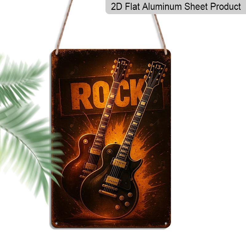 2D Flat 1pc 8x12inch Vintage Metal Signs Rock Theme - Guitar Aluminium Sign/metal Wall Art/Funny Vintage Plaque Decor, Home Decor, Restaurant 20*30cm
2D Flat 1pc 8x12inch Vintage Metal Signs Rock Theme - Guitar Aluminium Sign/metal Wall Art/Funny Vintage Plaque Decor, Home Decor, Restaurant 20*30cm