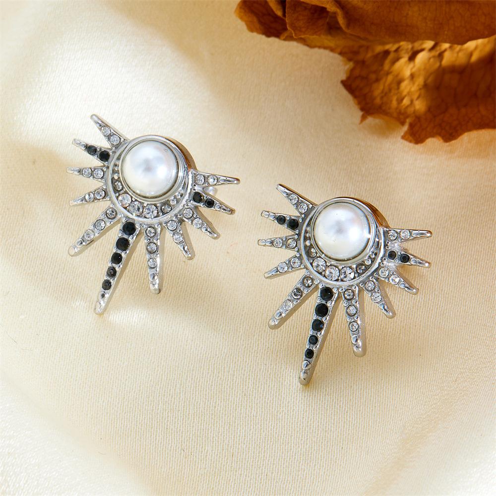 Горячие серьги-гвоздики с жемчугом подсолнуха, персонализированные модные серьги Mangstar с бриллиантами, французские легкие роскошные серьги премиум-класса
Горячие серьги-гвоздики с жемчугом подсолнуха, персонализированные модные серьги Mangstar с бриллиантами, французские легкие роскошные серьги премиум-класса