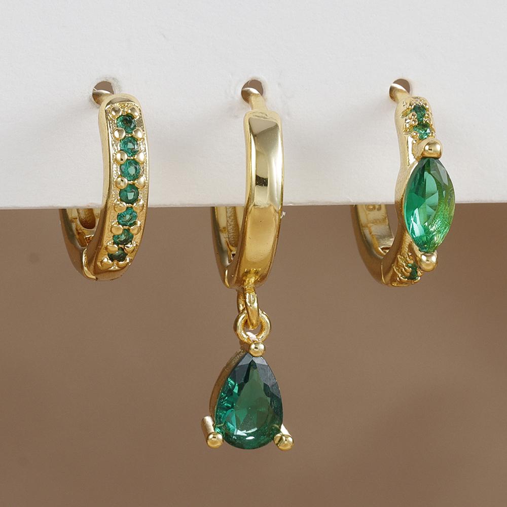 3PCS New Design Cubic Zirconia Water Drop Hanging Earrings Set For Women Unique Round Dangle Earring Piercing Fashion Jewelry
3PCS New Design Cubic Zirconia Water Drop Hanging Earrings Set For Women Unique Round Dangle Earring Piercing Fashion Jewelry