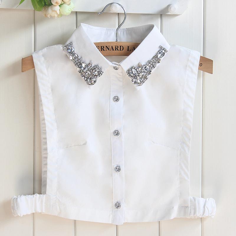 Flash Diamond Fake Collar Shirt Женская рубашка Half-Body Vest Fake Collar Женский заостренный воротник
Flash Diamond Fake Collar Shirt Женская рубашка Half-Body Vest Fake Collar Женский заостренный воротник