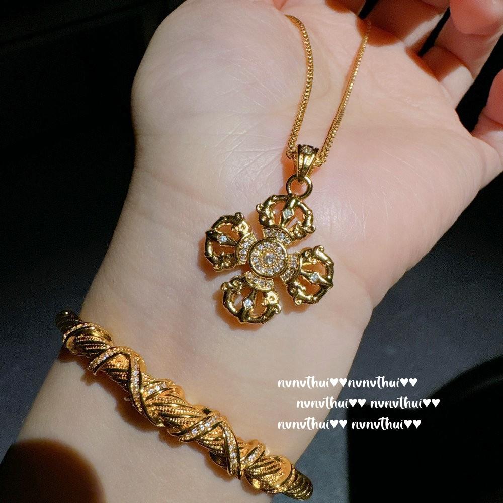 Ancient Gold Filigree Chisel Engraved Vajra Pestle Pendant Necklace, New Chinese Style, Babao Ruixiang, Pixiu Necklace, Set
Ancient Gold Filigree Chisel Engraved Vajra Pestle Pendant Necklace, New Chinese Style, Babao Ruixiang, Pixiu Necklace, Set