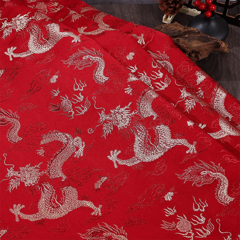 150cm Wide Dragon Pattern Brocade Fabric Chinese Style Jacquard Satin Cloth for Handmade Diy Hanfu Tangzhuang Ethnic Costumes 100x150cm
150cm Wide Dragon Pattern Brocade Fabric Chinese Style Jacquard Satin Cloth for Handmade Diy Hanfu Tangzhuang Ethnic Costumes 100x150cm