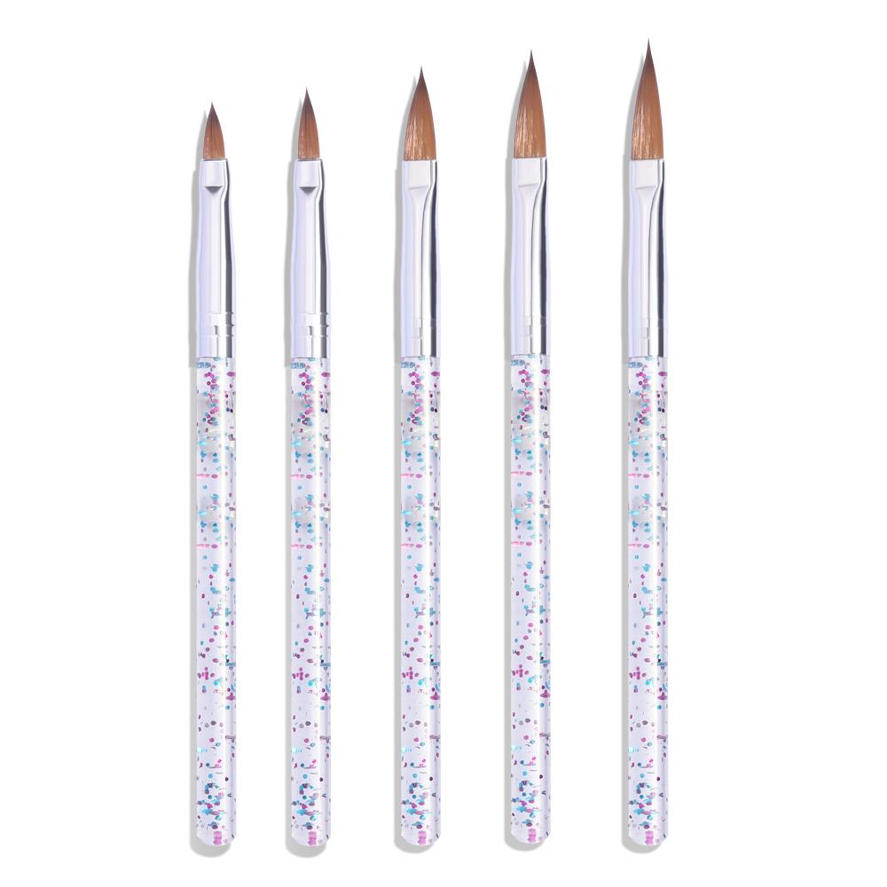 YIKOOLIN 5Pcs Nail Art Brush Acrylic UV Gel Glitter Drawing Painting Brushes Crystal Handle Nylon Carving Flower Pens Nail Tools
YIKOOLIN 5Pcs Nail Art Brush Acrylic UV Gel Glitter Drawing Painting Brushes Crystal Handle Nylon Carving Flower Pens Nail Tools
