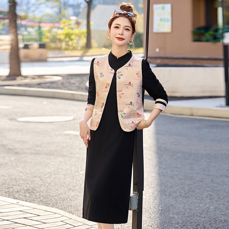 Women s Spring 2025 Chinese Style Stand-up Collar Dress & Vest Set YB8852 L (110-120 jin)
Women s Spring 2025 Chinese Style Stand-up Collar Dress & Vest Set YB8852 L (110-120 jin)